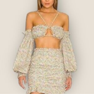 For Love & Lemons - Floral 2-Piece Set – Size M (NWT)